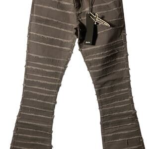 Doctrine Grey Flared Mens Jeans Size 32